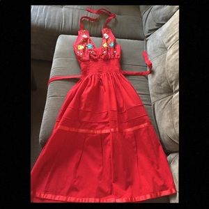 Red Mexican Dress